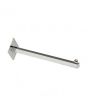 Chrome Wall Mounted Face Out - 12" Straight 