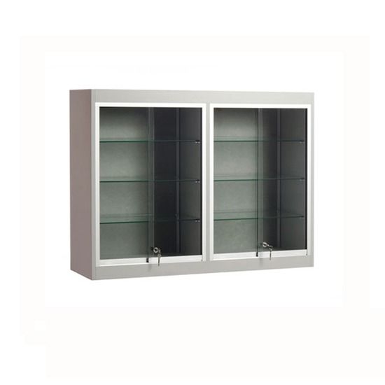 Two Sided Wall Mounted Display Case - 48 Inch Tall