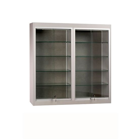 Two Sided Wall Mounted Display Case - 48 Inch Long