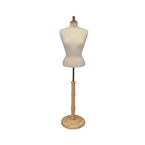 Mannequin Bust with Wood Base - Mannequin Bust For Boutiques & Retailers  Subastral