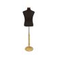 Mens Dress Form with Round Wooden Base - 02