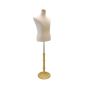 Mens Dress Form with Round Wooden Base - 05