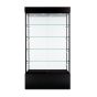Wall Display Case - 40" x 19.75" x 73" - Black - Front View
