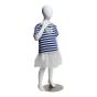Child Mannequin - Size 5 - 6 Year Old With Arm Bent Pose - Shown With Clothing