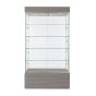 Wall Display Case - 40" x 19.75" x 73" - Concrete Groovz - Front View