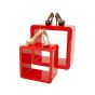 Stackable Display Cubes, Red - 01