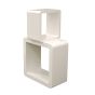 Stackable Display Cubes, White - 01