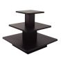 3 Tier Square Display Table - Black