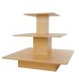 3 Tier Square Display Table - Maple