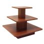 3 Tier Square Display Table - Cherry
