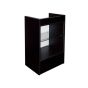 Cash Register Stand With Glass Front - Black