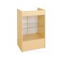 Cash Register Stand With Glass Front - Maple