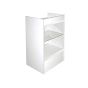 Cash Register Stand With Glass Front - White
