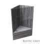 Corner Display Unit - Rustic Grey