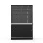 Wall Display Cabinet With Storage - Black - Front View