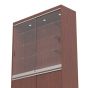 Wall Display Cabinet With Storage - Cherry - Close Up