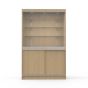 Wall Display Cabinet With Storage - Maple - Front View