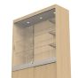 Wall Display Cabinet With Storage - Maple - Close Up