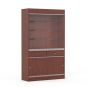 Display Cabinet With Storage and Drawers - Cherry - Side View