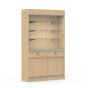 Display Cabinet With Storage and Drawers - Maple - Side View