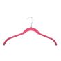 Velvet Flocked Shirt Hanger - Pink