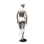 Female Mannequin - Gloss White With Walking Pose - Rear View
