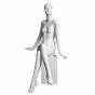 Female Abstract Mannequin With Facial Features - Seated Pose with Crossed Legs