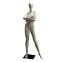 Female Egg Head Mannequin - Arms Crossed Pose