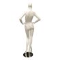 Female Mannequin With Face - Arms on Hips Pose - Rear View