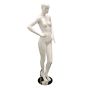 Female Mannequin With Face  - Right Arm on Hip Pose - Side View