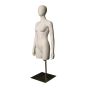 Female Mannequin Torso with Stand - Matte, Side

