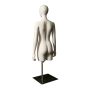 Female Mannequin Torso with Stand - Matte, Rear View
