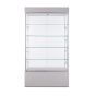 Wall Display Case - 40" x 19.75" x 73" - Grey - Front View