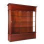 Large Traditional Trophy Case - Mahogany Veneer - Quarter View
