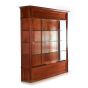 Large Traditional Trophy Case - Mahogany Veneer - Quarter View 2