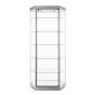 Large Hexagonal Tower Display Case - Front View