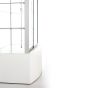 Glass Display Case with Curved Front - Curved Base