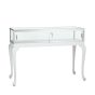 Queen Anne Jewelry Display Case - White - Rear View