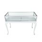Queen Anne Jewelry Display Case - White - Top View