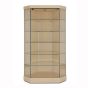 79" Corner Display Cabinet - Maple - Front View