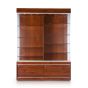 Large Wall Display Case - Cherry With Cherry Back - Front View