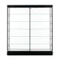 Large Trophy Display Case - 72" x 19.75" x 79.5" - Black - Front View