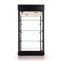 Upright Glass Countertop Display Case w/ Lock And Lights