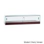 Frameless Tabletop Display Case - Rear View - Modern Cherry Veneer