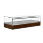 Large Tabletop Jewelry Display Case - Quarter view with L.E.D. light strip.