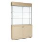 Wall Display Case - 48" x 13.5" x 80" - Maple - Quarter View