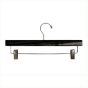Wooden Pant Hangers with Clips - Black