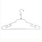 Metal Clothes Hanger - 16" Notched With Loop