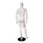 Male Mannequin with Ears - Right Leg Forward Pose - Rear View