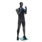 Athletic Poseable Male Mannequin - Front View With Clothing